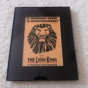 Lion King Poster in Frame